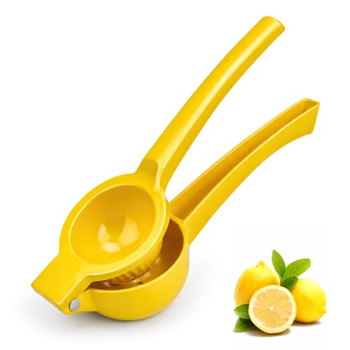 YC Kitchen Manual Lemon Juicer - Metal Handheld Citrus Squeezer for Lemons & Limes