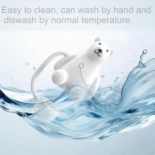 Silicone Polar Bear Straw Cover for Stanley Cup 30oz & 40oz