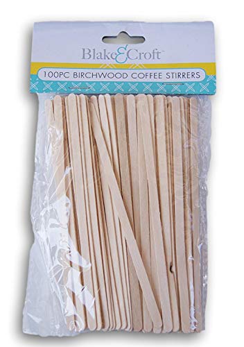 Birchwood Coffee Stirrers - 100 Pack - 5.5 Inch Disposable