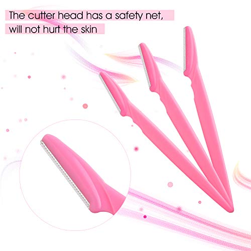 FEPITO 20-Pack Eyebrow Razor and Face Hair Trimmer with Stainless Steel Blades
