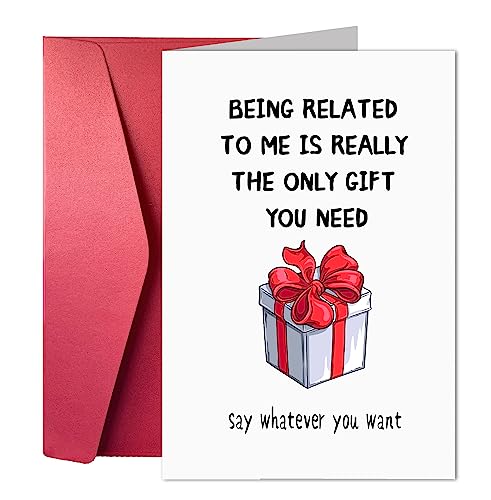 Funny Brother Birthday Card - Humorous Sibling Joke Greeting Card