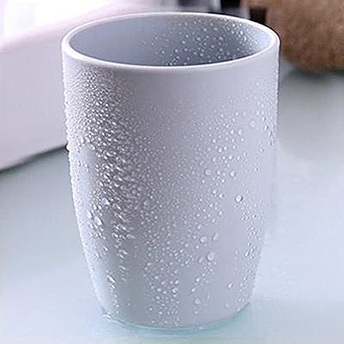 ALINNA Reusable Bathroom Tumbler Cup Set - 400ml Wheat Straw (3 Pack)