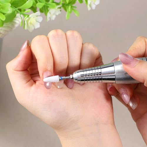 Ceramic Nail Drill Bit 3/32" Flame Bit for Acrylic Gel Removal and Cuticle Care