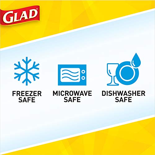 GladWare 25 Oz Food Storage Containers, Medium Square, 5 Count