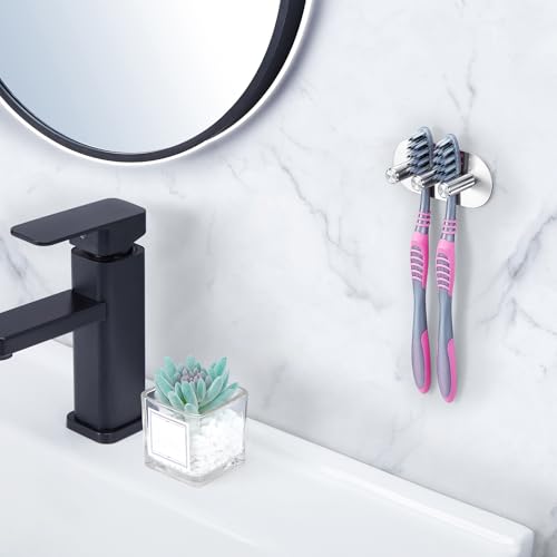 Silver Electric Toothbrush Head Holder - Wall Mounted Organizer (Small)