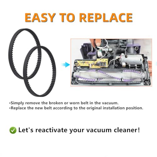 2-Pack Replacement Belts for Shark Navigator Lift-Away Upright Vacuums