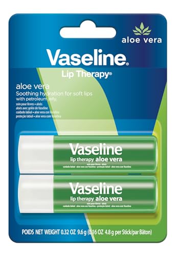 Vaseline Lip Therapy Aloe Care Stick Twin Pack - Hydrating Lip Balm