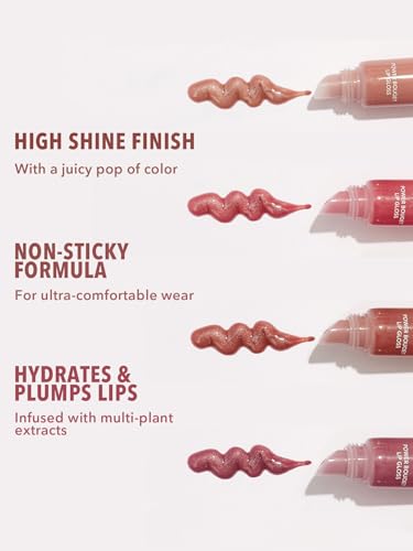SHEGLAM Power Bouquet Tinted Lip Oil - Moisturizing & Plumping Sunny Sands