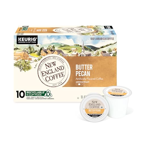 Butter Pecan Coffee Pods - New England Coffee, 10 Count