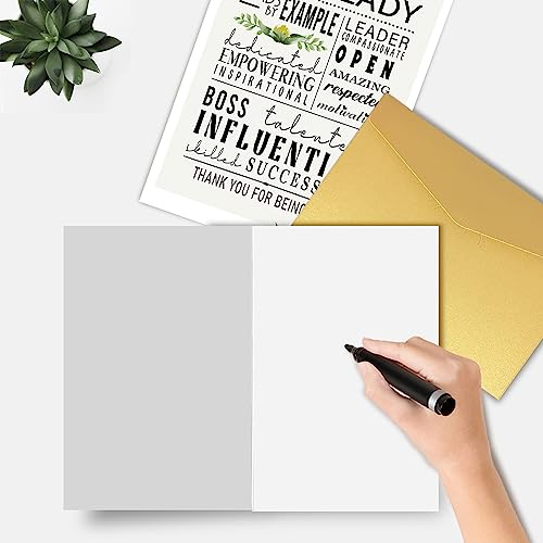 Funny Boss's Day Card for Female Boss - Appreciation Gift