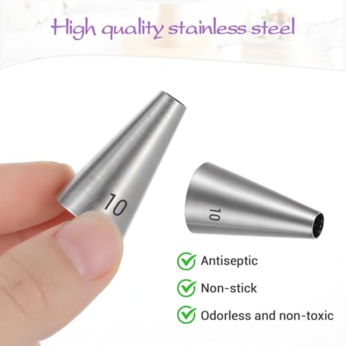 Xinjoduz 7-Piece Stainless Steel Cake Decorating Piping Tips Set