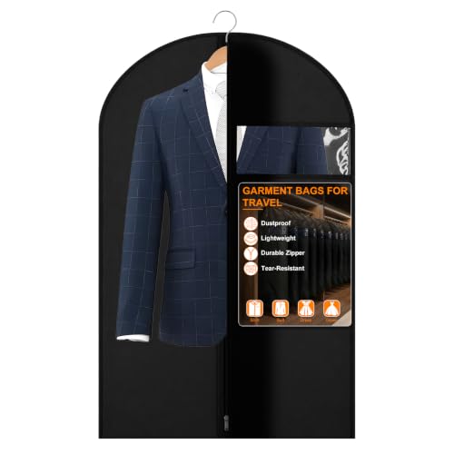 EZ COZY 45" Garment Bag for Travel & Hanging Clothes - Waterproof & Durable