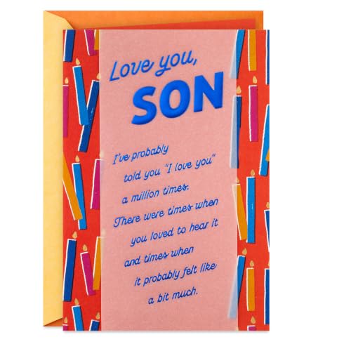 Hallmark Birthday Card for Son - Love You a Million Times Design