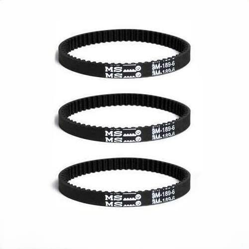 3-Pack Replacement Drive Belts for Bissell 2X DeepClean Vacuum Cleaners