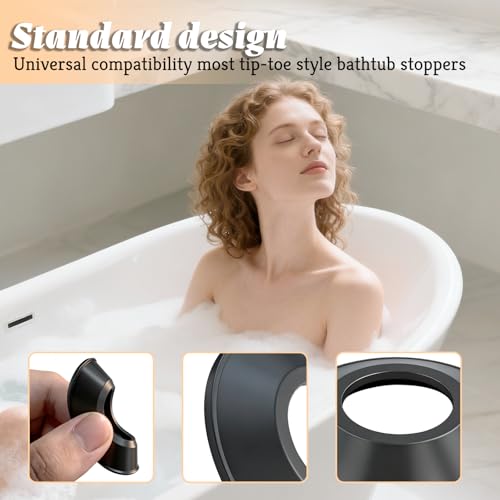 4-Pack Bathtub Drain Gaskets for Tip-Toe Style Stoppers