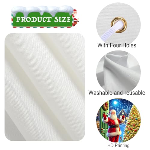 Nuxovilar Santa Claus Christmas Door Cover Banner 35x71 Inches - Variation CC00929