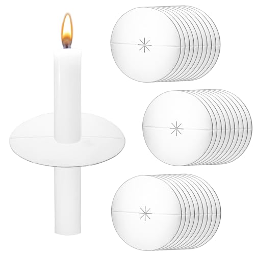 30 PCS Aluminum Foil Candle Drip Protectors - 3.15" Candle Bobeches