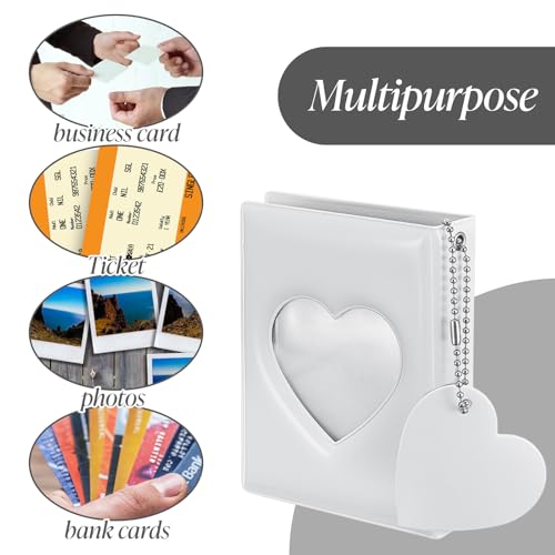 DOPENSPI Mini Photocard Binder with 40 Pockets - Heart Design