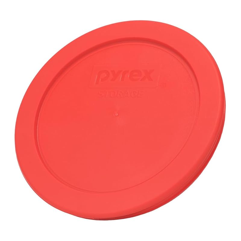 Pyrex 7200-PC 2-Cup Red Food Storage Replacement Lids - 2-Pack