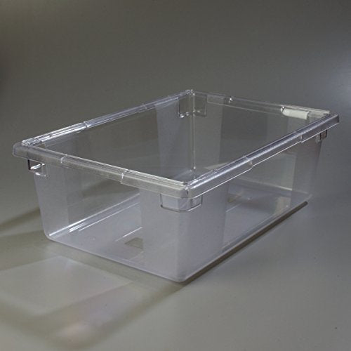 Carlisle FoodService Products Storplus Food Storage Container with Stackable Design for Catering, Buffets, Restaurants, Polycarbonate (Pc), 12.5 Gallons, Clear