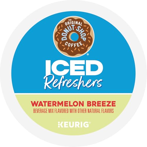 The Original Donut Shop Watermelon Breeze Iced Refreshers K-Cup Pods, 20 Count