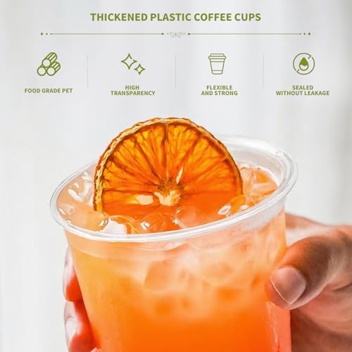 50 Pack Pink 12 Oz Disposable Round Bottom Plastic Cups