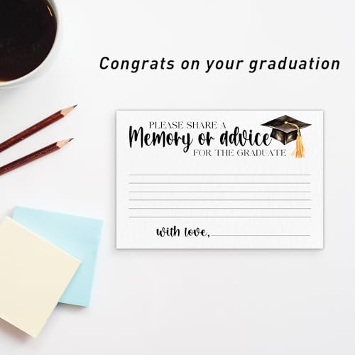 30 Pcs Graduation Advice Cards 2026 - Share A Memory & Advice Party Favors