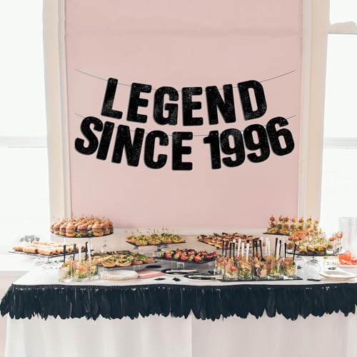 Pre-String 30th Birthday Banner for Him - Glitter Since 1996 Celebration Decor