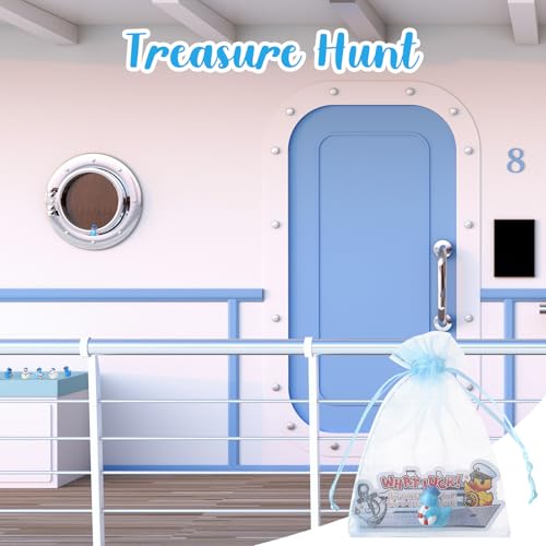 24 Mini Sailor Cruise Ducks with Inspirational Cards & Bags