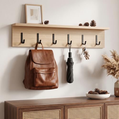 POZEAN 12 Pack Heavy Duty Wall Mounted Coat Hooks - Organize Coats, Bags & Hats