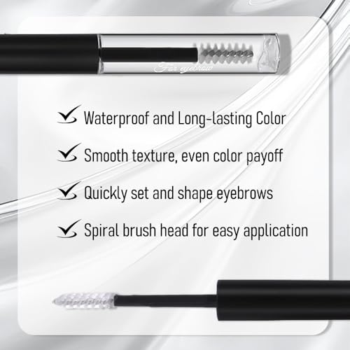 WanTuoluo 2 Pack Brow Gel & Tinted Eyebrow Mascara Waterproof Makeup