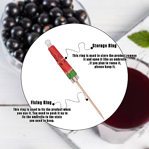 20 Pieces Cocktail Umbrella Picks for Drinks & Appetizers