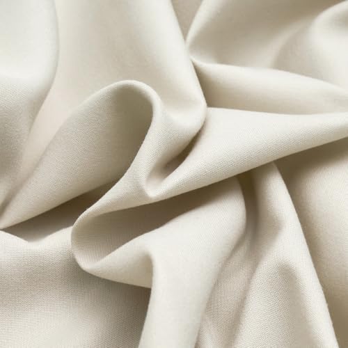 King Size Microfiber Pillowcases - Pack of 2, Ivory, Soft & Durable
