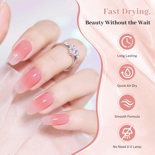 OpenLive Jelly Pink Nail Polish 16.5ml Quick Dry Long Lasting Shine