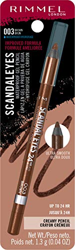 Rimmel Scandaleyes Waterproof Gel Pencil Eyeliner, Brown 0.04oz