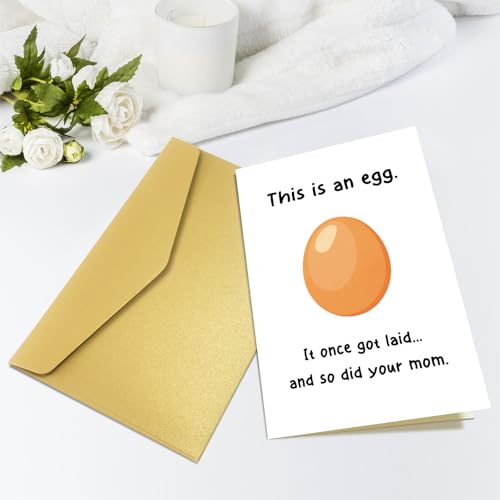 Funny Rude Birthday Card for Men & Women - Dark Humor Greeting
