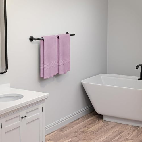 24" Brushed Nickel Towel Bar - Wall Mounted Stainless Steel Rack