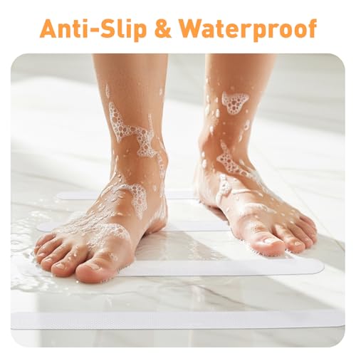 AGPTEK 36PCS Non-Slip Shower Stickers for Bathtubs & Pools, Clear Anti-Slip Tape