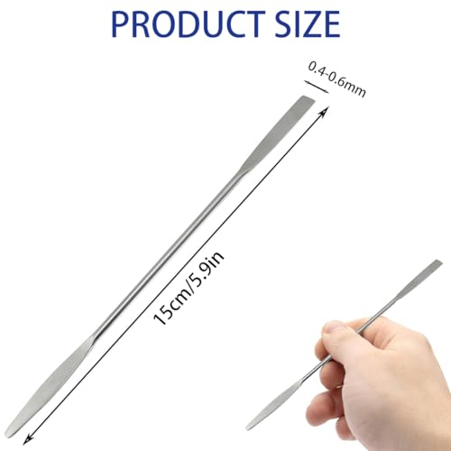 Stainless Steel Makeup Spatula 2 Pcs - Cosmetic & Nail Art Mixing Tool
