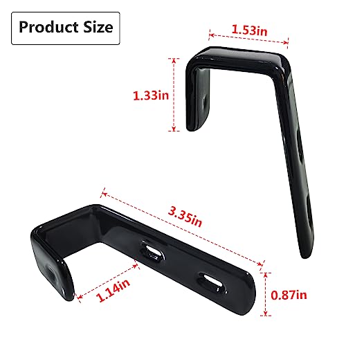 Heavy Duty Bunk Bed Ladder Hooks - 4 pcs Stainless Steel Brackets