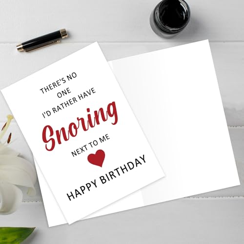 Funny Romantic Birthday Card for Him - Couples Gift Card