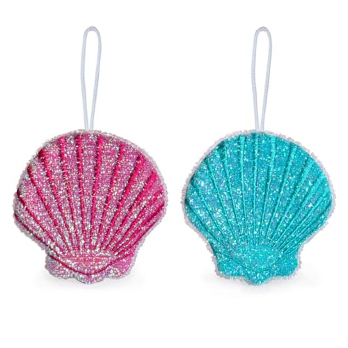 Kikkerland Seashell Scrub Sponges - 2-Pack for Effective Cleaning