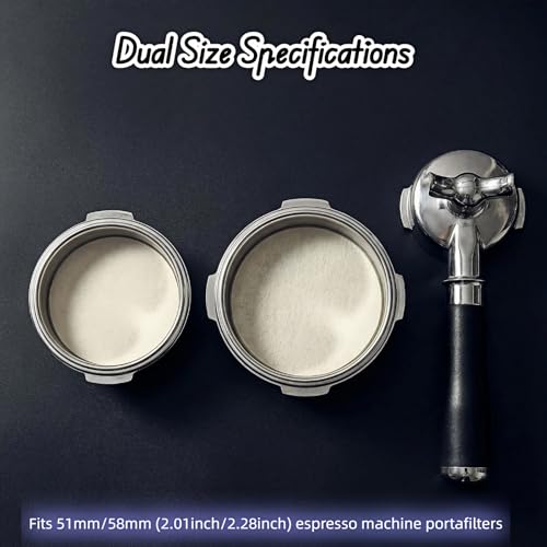 Espresso Paper Filters 51mm/58mm - 200 Pcs Disposable Coffee Filters