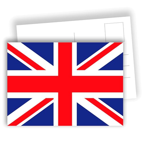 Union Jack Postcards Set of 10 - Iconic British Flag A6 Cards
