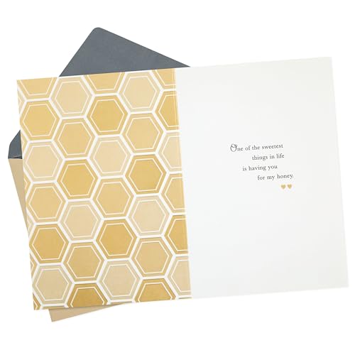 Hallmark Anniversary Card - Sweetest Things in Life Honeycomb Design