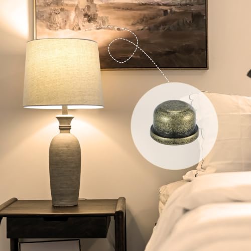 2pcs Solid Brass Lamp Finials 1/4-27 Thread Decorative Knob for Lamp Shade