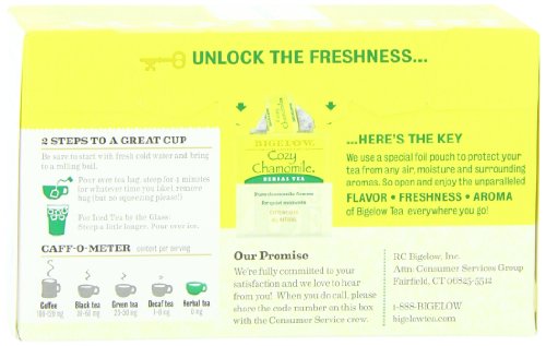 Bigelow Cozy Chammomile Herbal Tea, 20-count (Pack of6)