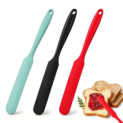 Vunpok Silicone Jar Spatula Set - 3PCS Heat Resistant Kitchen Tools