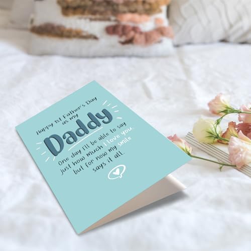 Cute 1st Father's Day Card - Funny & Heartfelt Surprise