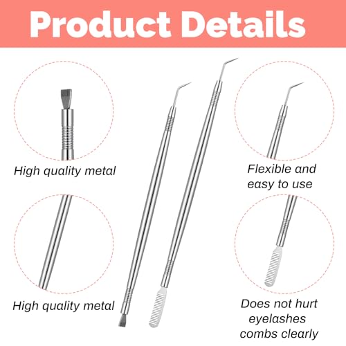 3 Pack Stainless Steel Lash Separator & Eyelash Lift Tool